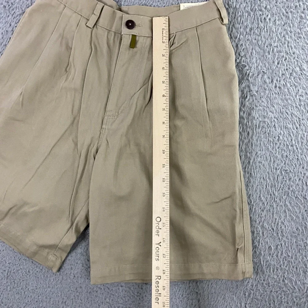Patagonia Pleated Twill Shorts FITS Mens 29 Pleated Safari Khaki Deadstock VTG